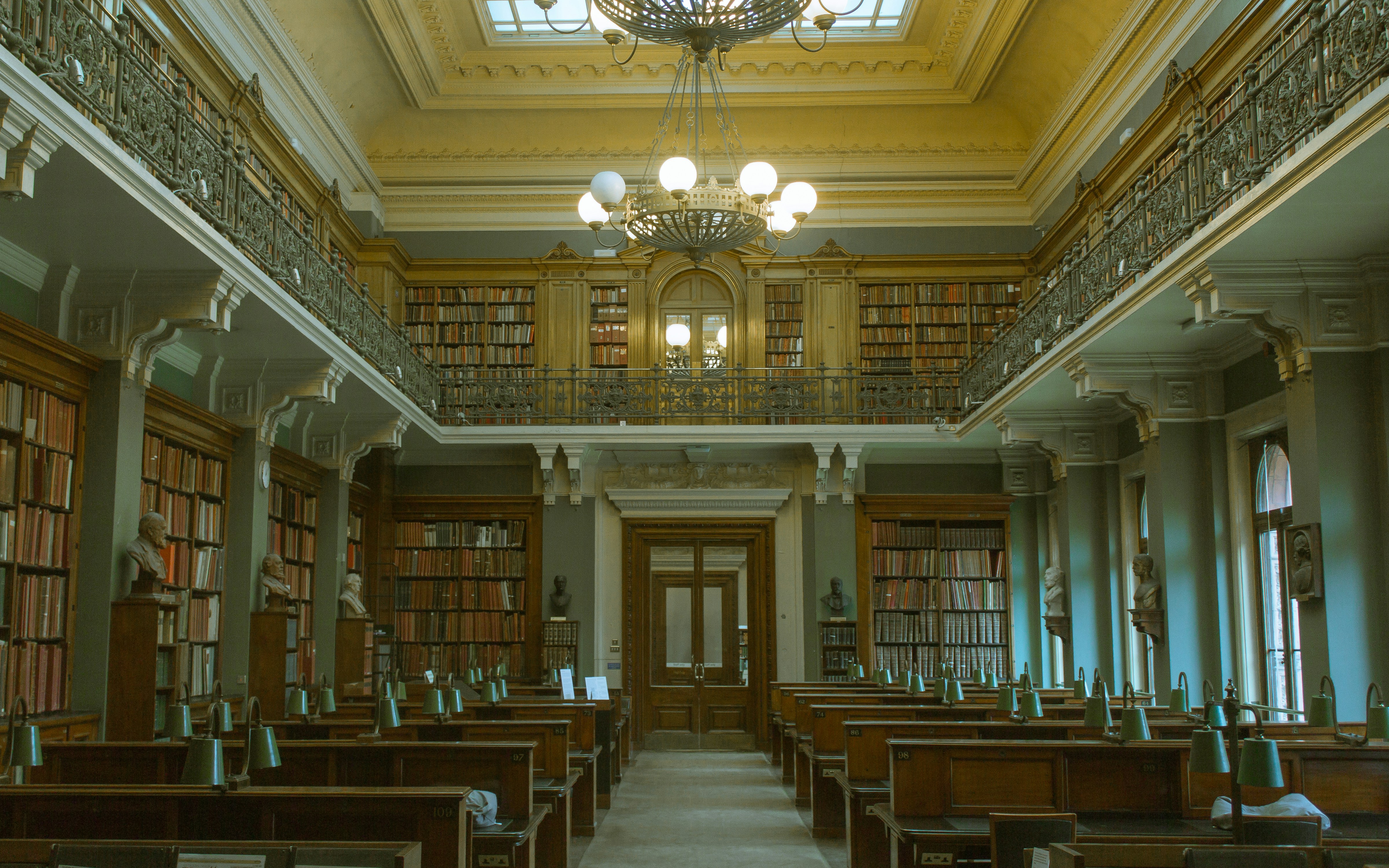 Historic library interior